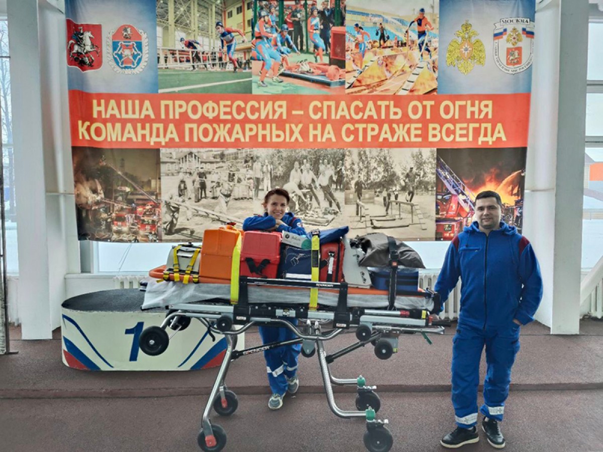 18 февраля 2023 года: дежурство скорой помощи «Формула 03» на соревнованиях МЧС России.