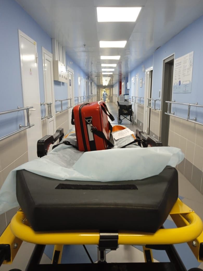 Транспортировка пациента из ГКБ15 в госпиталь Вишневского на реабилитацию после Сovid-19. 4