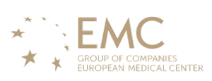 «Европейский медицинский центр» (EMC) логотип